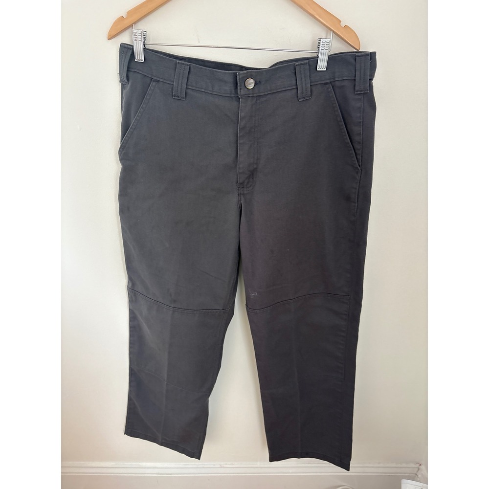 Carhartt B316 DKG Dark Grey Blended Twill Work Khaki Pants Mens 36x30 Utility
